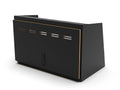 24" Upper Cabinet Black - Black Door