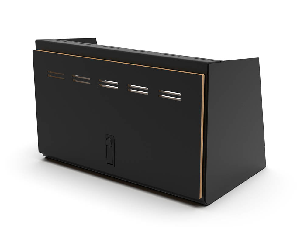 24" Upper Cabinet Black - Black Door