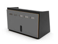 24" Upper Cabinet Black - Grey Door