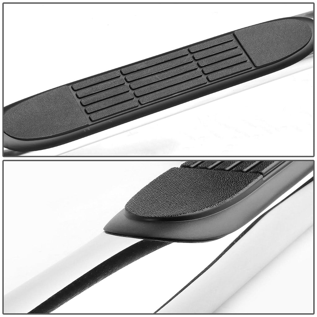 2007-2016 Chevrolet Silverado HD 3" Round Nerf Bars - Silver