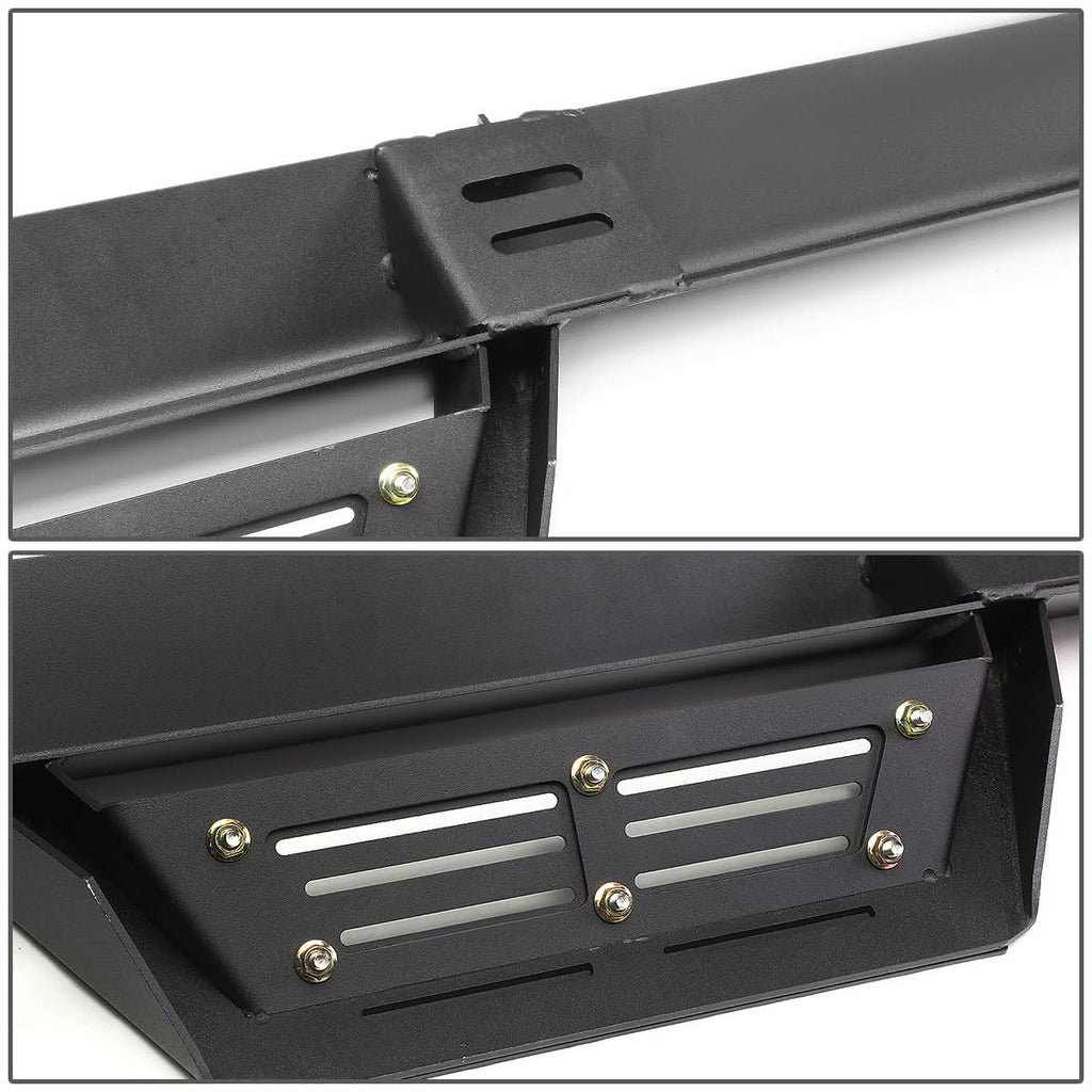 2007-2016 Jeep Wrangler 2-Door Step Down Nerf Bars - Black