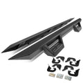 07-17 Chevrolet Silverado Crew Cab Step Down Nerf Bars - Black