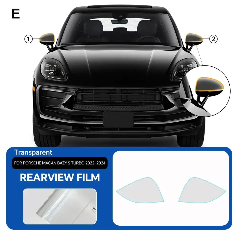 Precut PPF for Porsche Macan Base / S / Turbo (2022–2024) | TPU Headlight & Mirror Protection