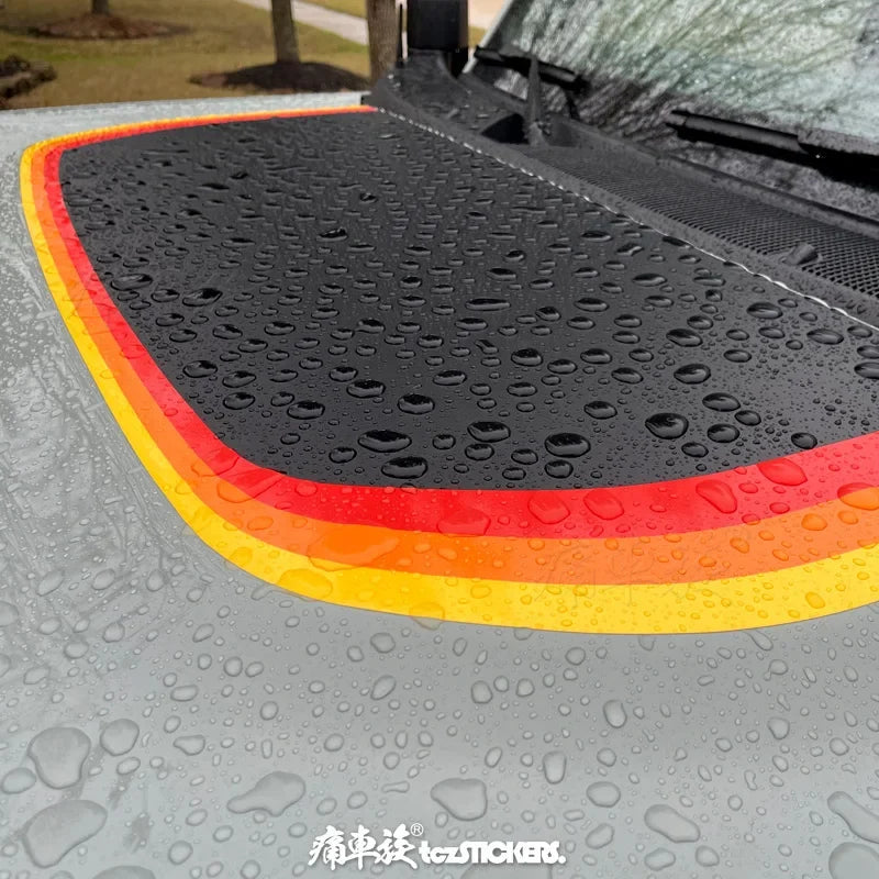 Custom Modified Hood Personality Vinyl Sticker for Ford Bronco | Special KK Film Wrap