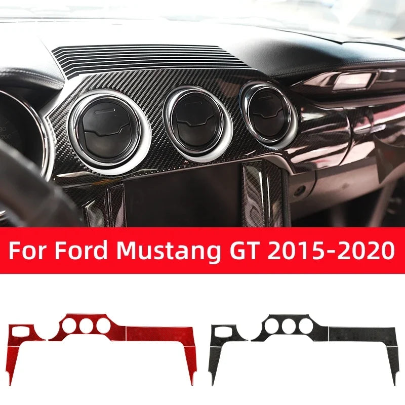 Carbon Fiber Dashboard Panel Trim for Ford Mustang GT (2015-2021) | Interior Decal Kit
