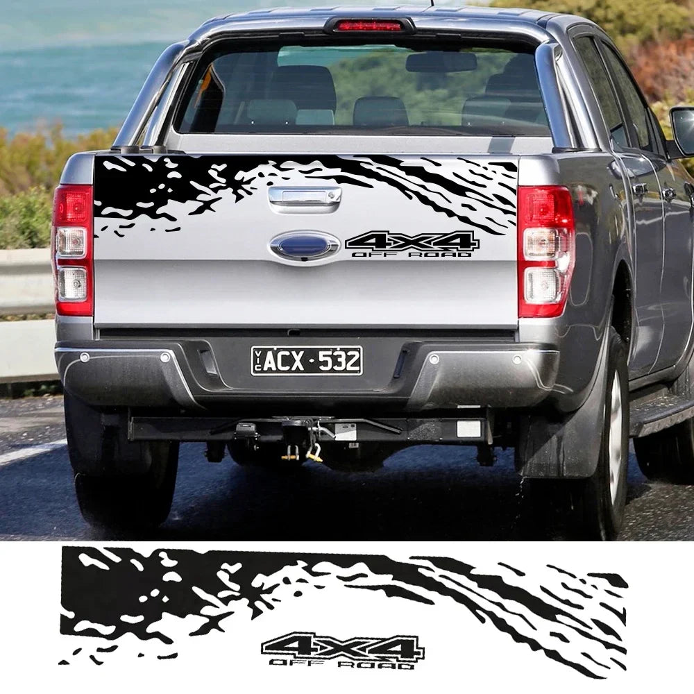 Universal 4x4 Off-Road Tailgate Decal | Fits Ford Ranger, Isuzu D-Max, Chevrolet, VW Amarok, Toyota Hilux & More