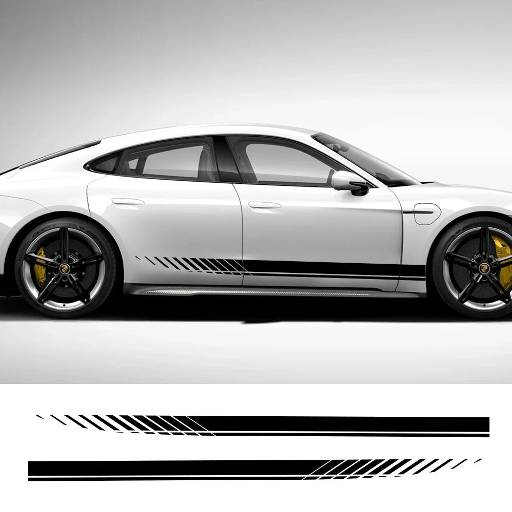 Door Side Vinyl Film Decal for Audi A3 / S3 / A4 / A6 / A7 / A8 / Q3 / Q5 | 2-Piece Body Sticker