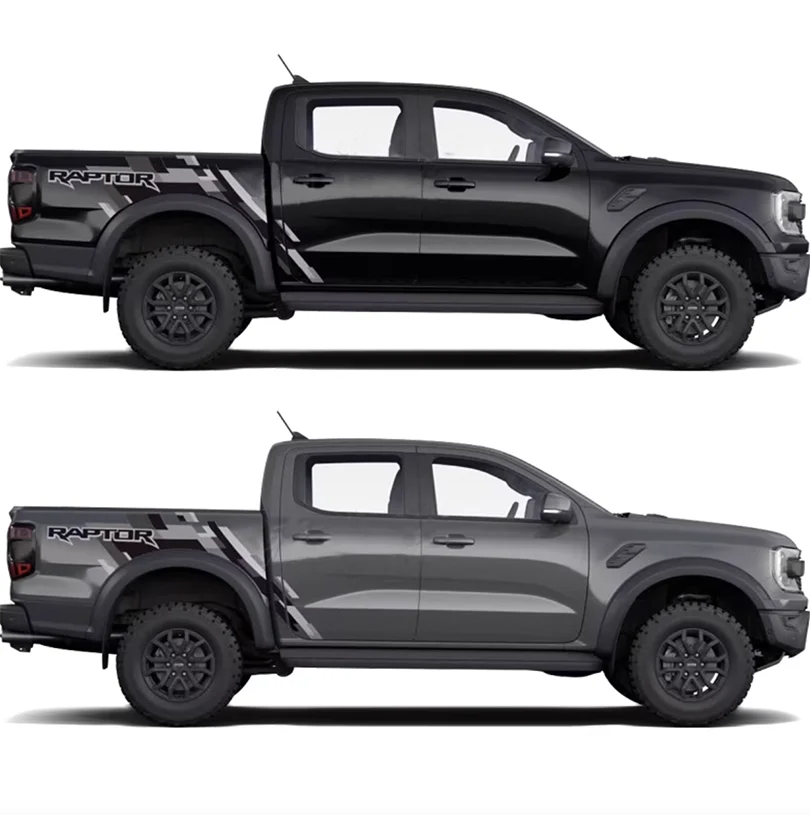 Blackout Bedside, Tailgate & Bumper Decal Kit for Ford Ranger (2022–2024) | Precut Vinyl Graphics