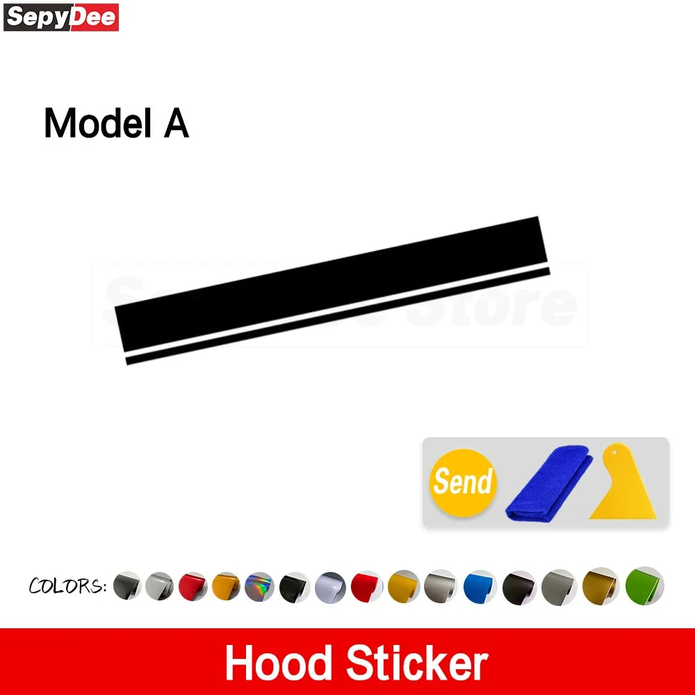 4x4 Hood & Door Side Stripe Decal Kit for Ford Bronco Sport | Full Body Vinyl Tuning Graphics