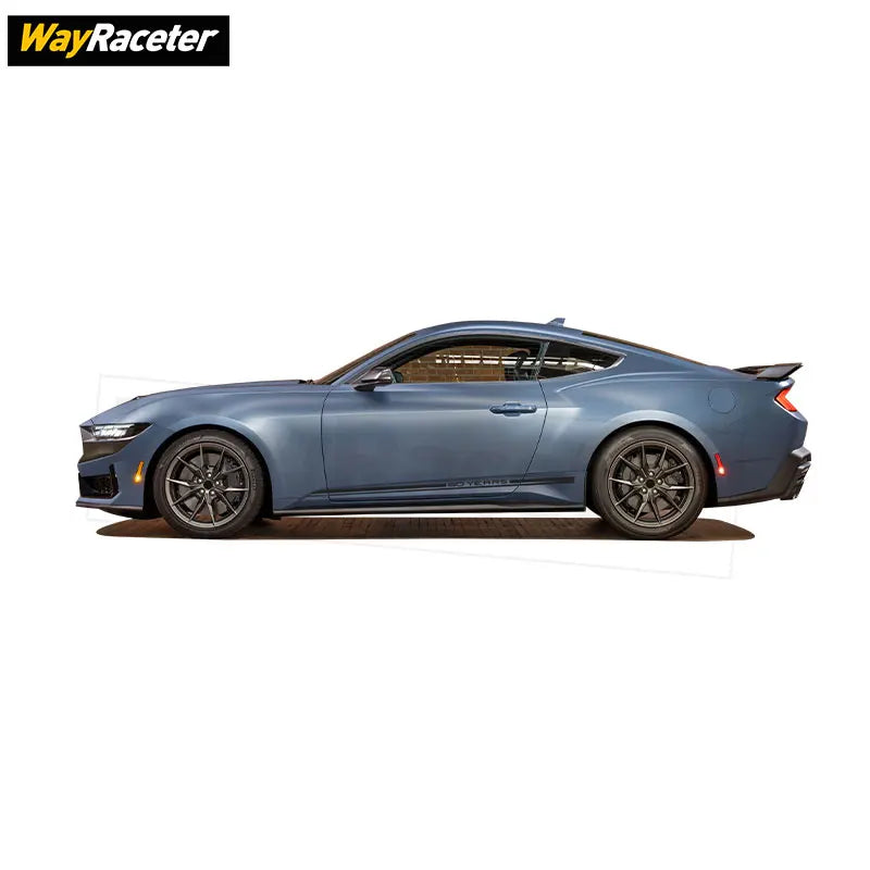 Carbon Fiber Door Side Stripe Skirt Decal for Ford Mustang (2020+) | Vinyl Sticker