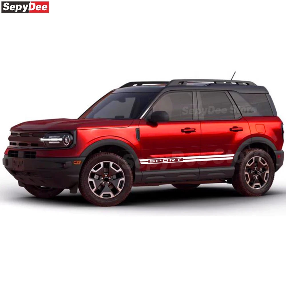 Racing Sport Door Side Skirt Decal for Ford Bronco Sport (2021+) | KK Vinyl Body Sticker