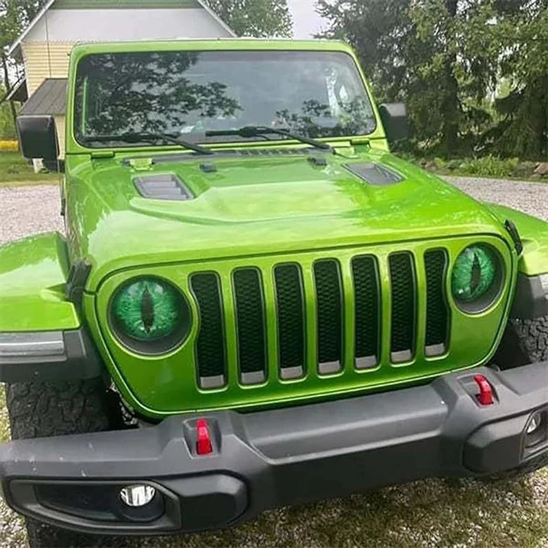 Beast Eyes Headlight Decals – Car & Jeep Headlight Sticker | 6 Colors | Universal Fit
