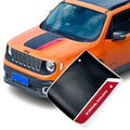 Matte Black TrailHawk Hood Decal for Jeep Renegade (2014–2023) | Precut Vinyl Graphics