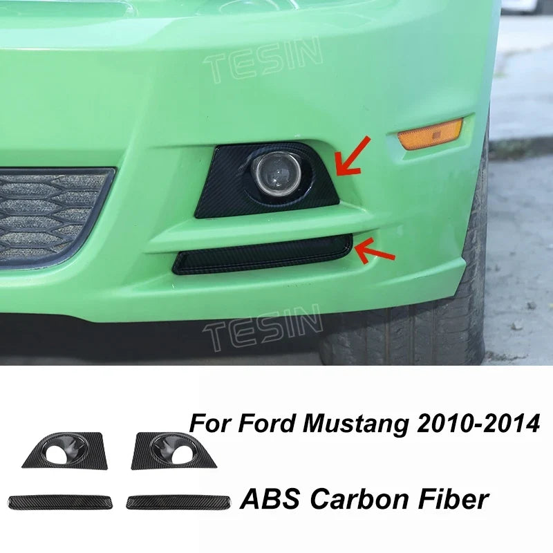 Carbon Fiber Grain Interior & Exterior Decoration Sticker for Ford Mustang (2009-2014) | Kit