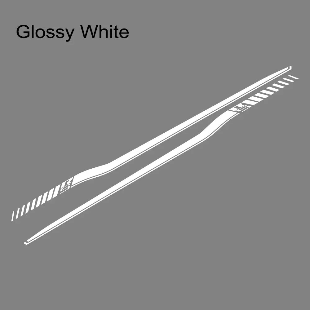 Dodge Challenger Full-Length Waistline Accent Stripe Decal Kit (2 Pcs) – Body Side Vinyl Graphic | 2008–2023 RS | 8 Finishes