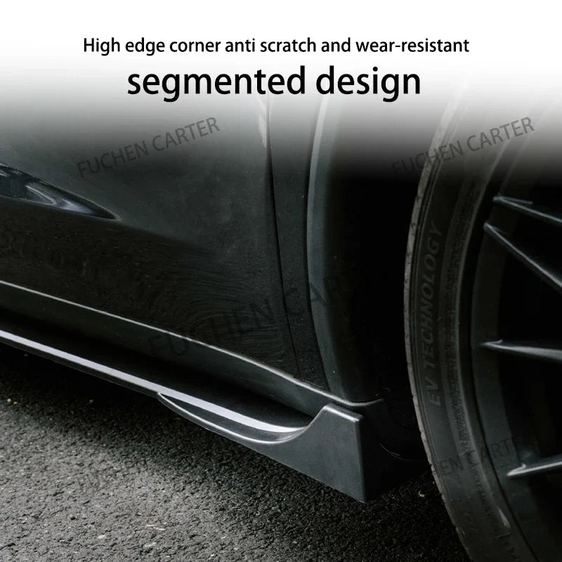 ABS Side Skirt Extension Body Kit for Tesla Model Y Juniper (2025) | Fast Aero Gloss Finish