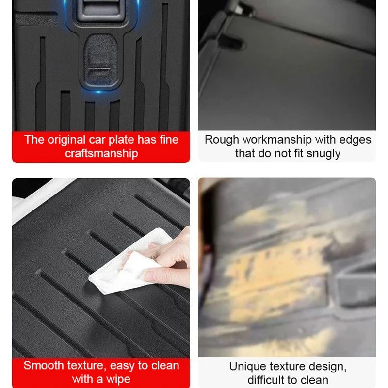 TPE Floor Mats & Luggage Mat for Tesla Model Y Juniper Premium / Performance (2025+) | All-Weather Set