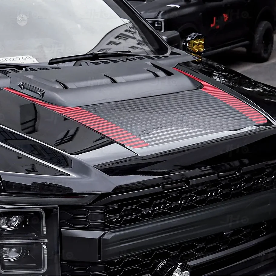 JHO Sport R Precut Bedside & Hood Wrap Kit for Ford F-150 Raptor (2022-2025) | Matte Stripe