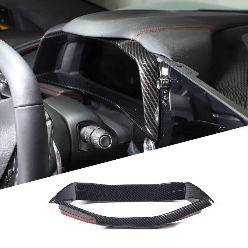 ABS Carbon Fiber / Red Interior Trim for Corvette C8 Stingray / Z51 / Z06 (2020–2025) | ISO9001