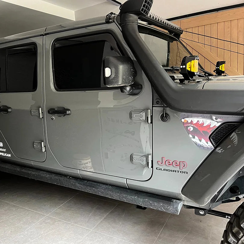 Shark Soldier Hood, Side & Fender Vent Decal | Precut Vinyl Wrap Graphic Kit