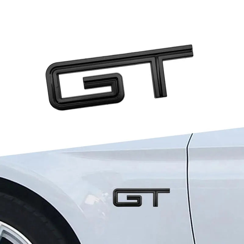 3D Chrome Metal GT Trunk Badge for Ford Mustang | Rear Decal Emblem Sticker