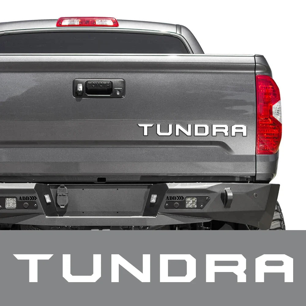 Tailgate Insert & Indent Letter Decal for Toyota Tundra (2014–2019) | Vinyl Pickup Sticker