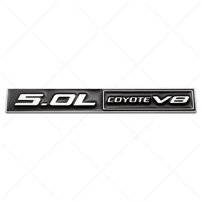 3D Metal 5.0 COYOTE V8 Trunk & Fender Emblem | Ford Mustang Badge Accessory