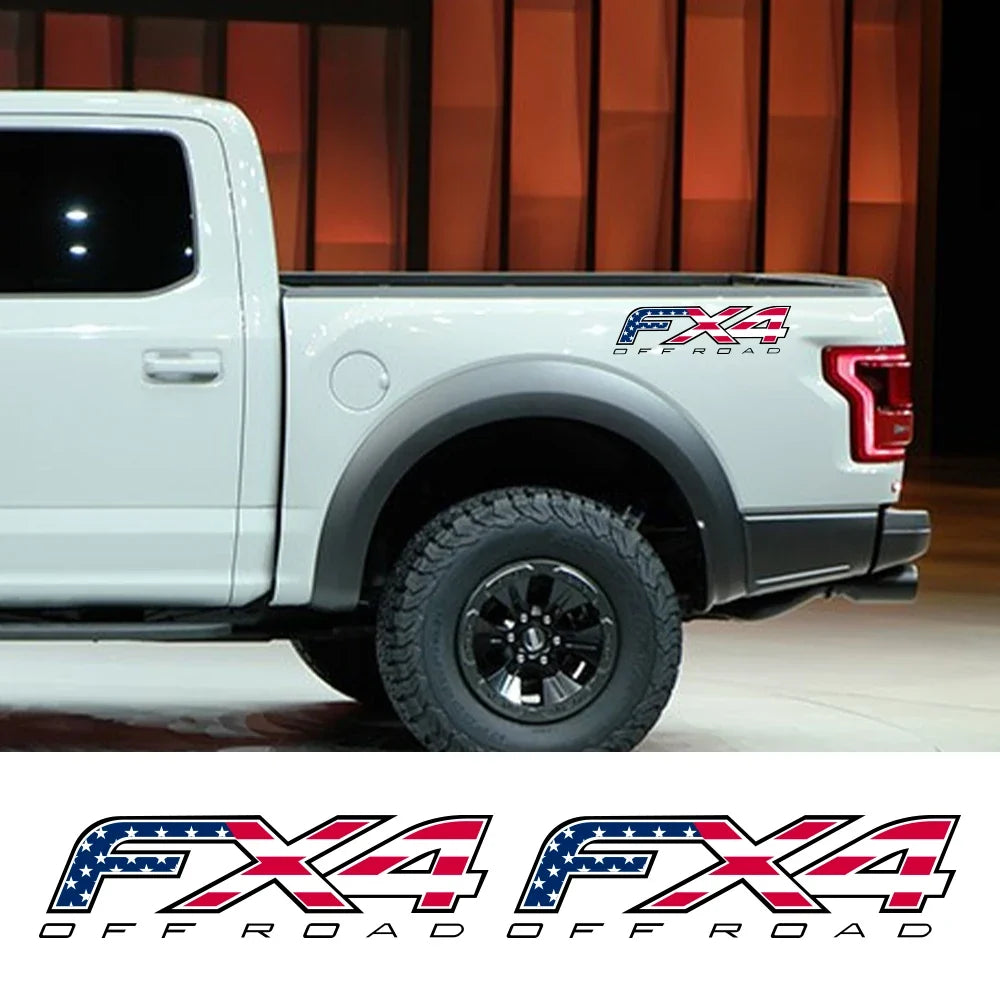 American FX4 Off-Road Sticker for Ford Ranger / F-150 / Raptor | 2-Piece Vinyl Decal