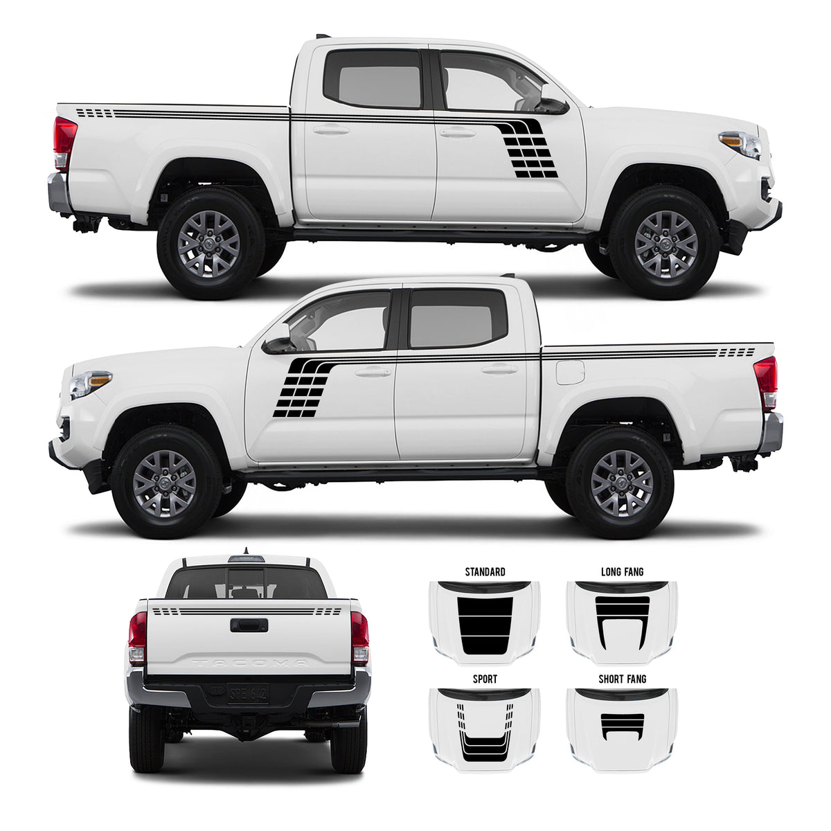 2016-2023 Tacoma Checkered Stripe Kit