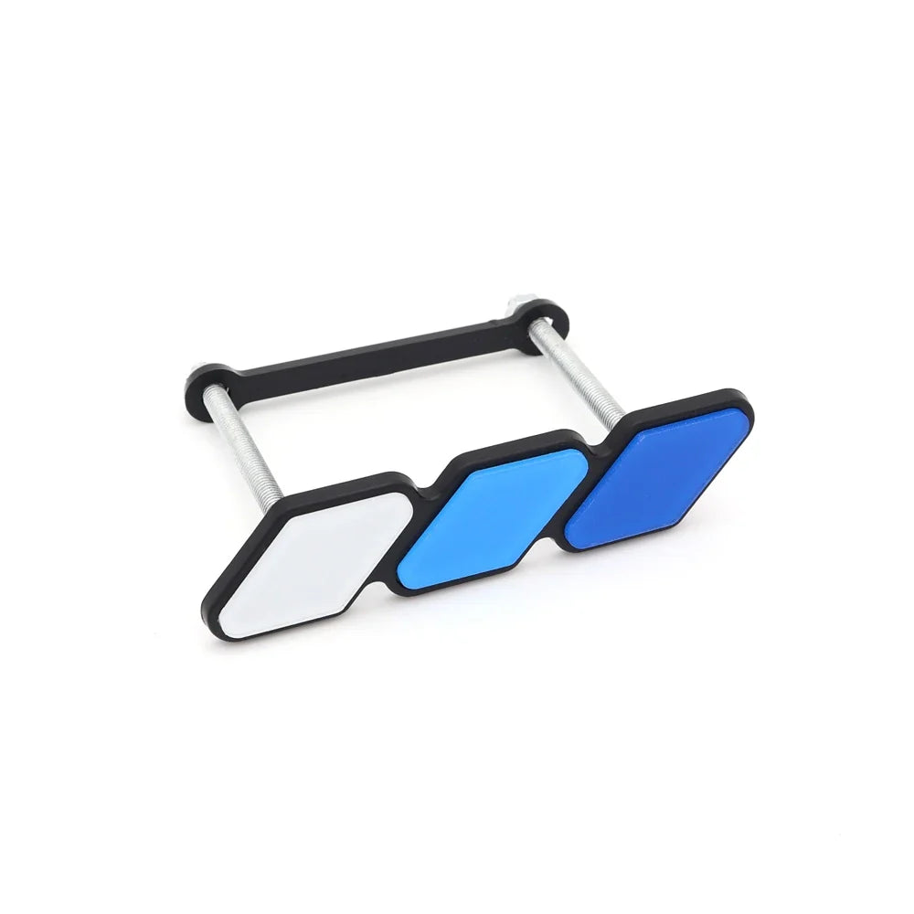 TRD Tri-Color Grille Badge Emblem for Toyota Tacoma / Tundra / 4Runner / Highlander | 3-Piece ABS Set