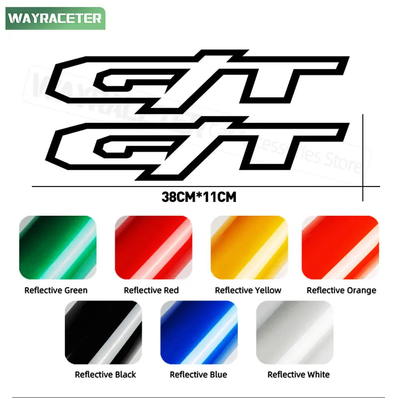 GT Rear Trunk Side Body Graphic Decal for Dodge RAM 1500 (2021–2024) | 2-Piece Vinyl Sticker