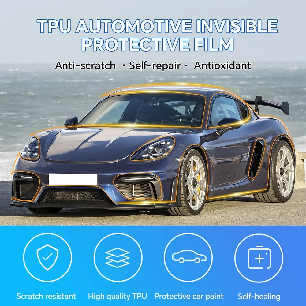 Precut PPF for Porsche 718 Spyder / Cayman GT4 / GT4 RS (2019–2023) | TPU Paint Protection Film