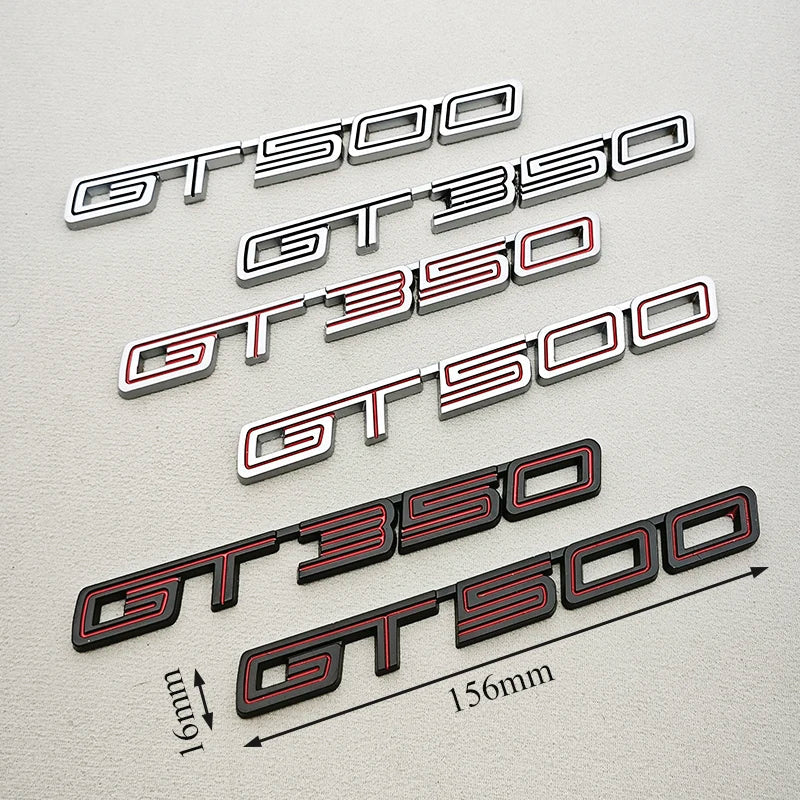 3D Metal GT350 / Shelby / 5.0 Fender & Trunk Badge | Ford Mustang Emblem Sticker
