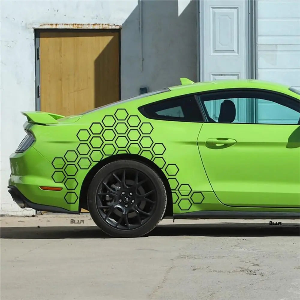 Universal Honeycomb Body Graphic Decal Film | Exterior Vinyl Decor Sticker for Cars & Trucks