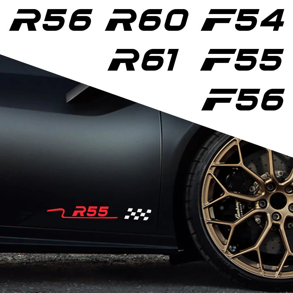 Body & Door Waistline Sticker for Mini Cooper (R50–R61, F54–F60) | 2-Piece Vinyl Decal