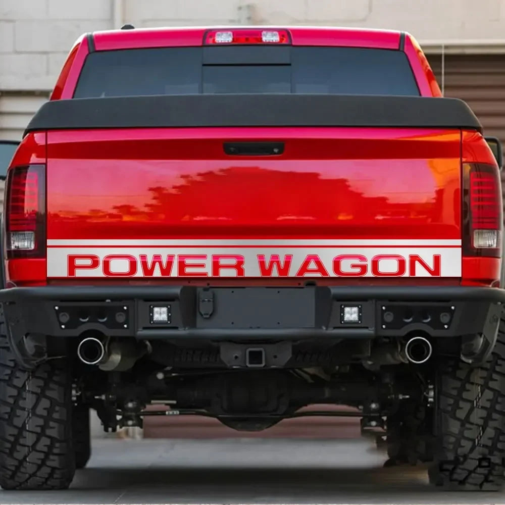 Power Wagon Tailgate Custom Letter Decal for Dodge RAM 1500 / 2500 Rebel | 12-Color Vinyl Sticker