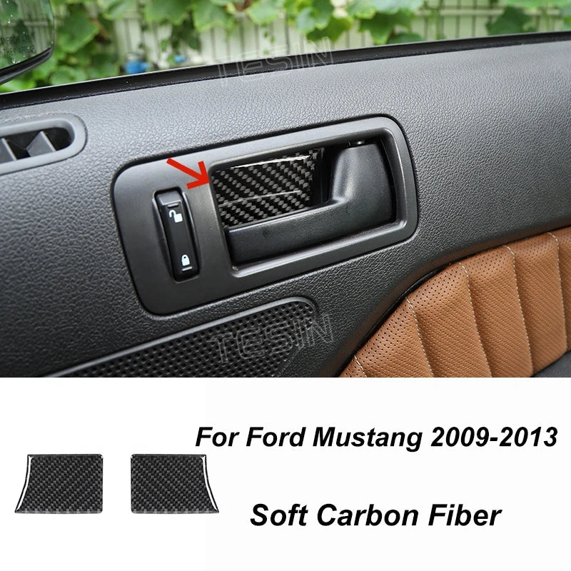 Carbon Fiber Grain Interior & Exterior Decoration Sticker for Ford Mustang (2009-2014) | Kit