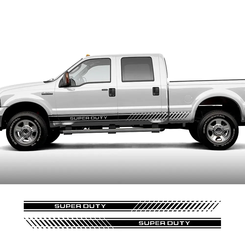 Door Side Body Stripe Decal for Ford Super Duty F-250 / F-350 / F-450 | Vinyl Truck Sticker 2-Pack