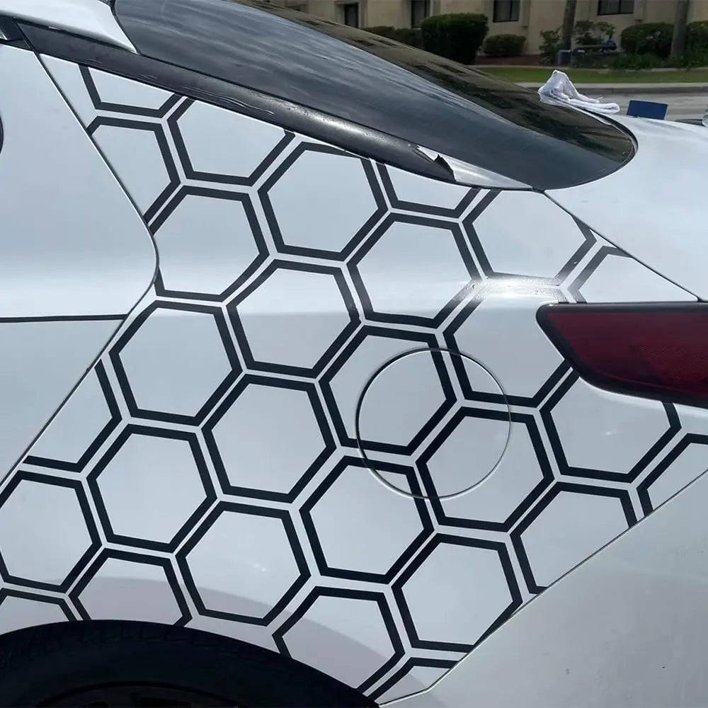 Universal Honeycomb Body Graphic Decal Film | Exterior Vinyl Decor Sticker for Cars & Trucks