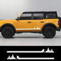 Bigfoot Side Stripe Decal for Ford Bronco (2021–2024) | Waterproof Off-Road Vinyl Graphics