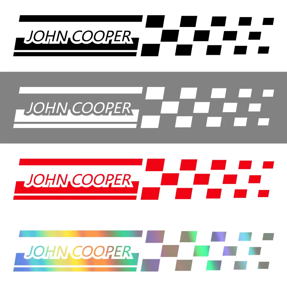 B-Pillar Window Decal for Mini John Cooper Works (R55, R56, R59, R60, R61) | 2-Piece Vinyl Sticker