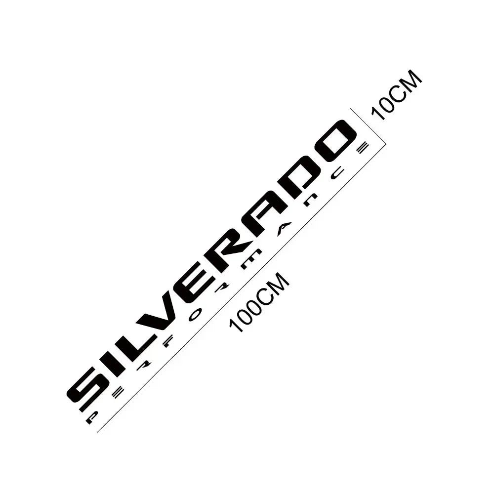 Front Windshield Decal for Chevrolet Silverado 1500 / 2500 / Z71 | Custom Vinyl Graphic