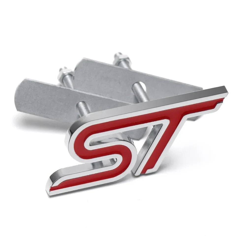 Aluminum Alloy ST Emblem | Grille, Body & Trunk Sticker for Ford ST Models