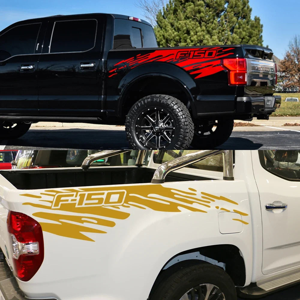 Mudslinger Side Door & Trunk Graphic Decal for Ford F-150 Raptor | Matte Vinyl Truck Sticker