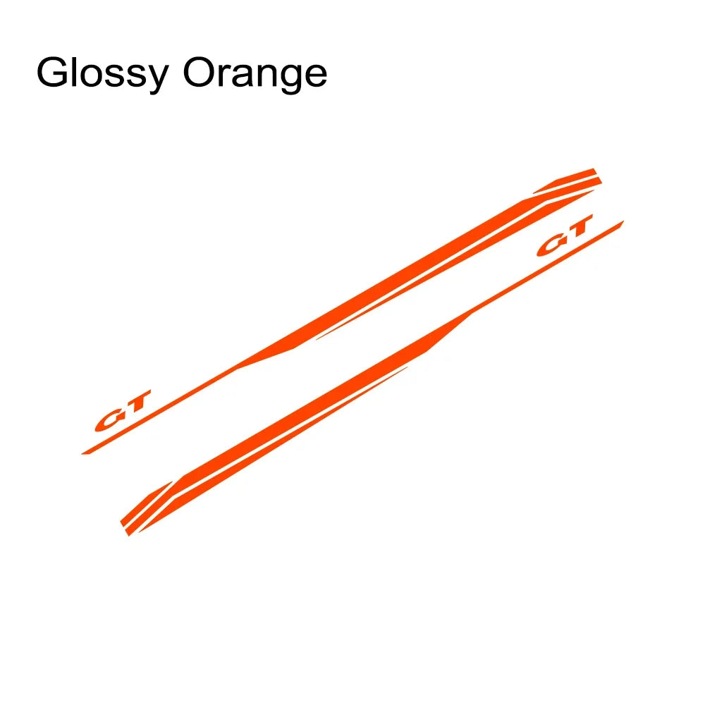 Door Side Graphic Stripe Decal for Ford Mustang GT 350 / 500 / GT4 / GT5 | Color Change Vinyl