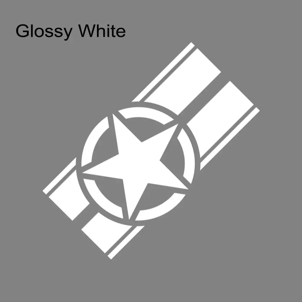 Jeep Hood Cover Decal – Pentagram Star Vinyl Sticker | Wrangler JK JL TJ, Renegade, Patriot, Trailhawk, Rubicon