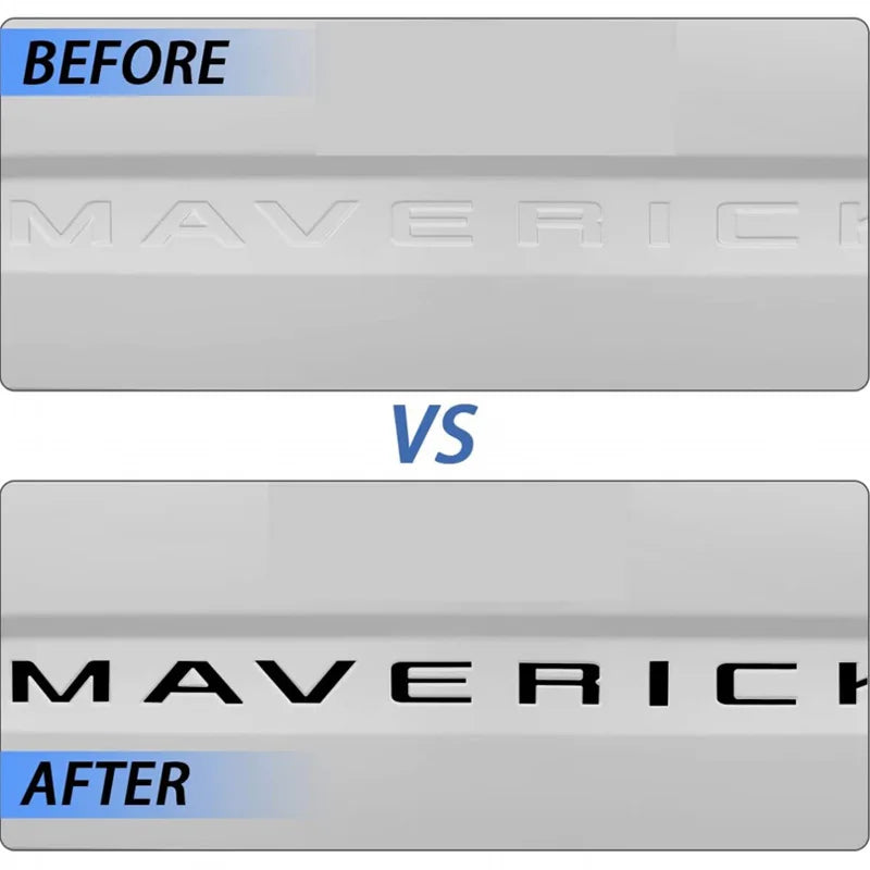 Tremor Rear Trunk Letter Sticker for Ford Maverick Tremor | Groove Insert Badge Decal