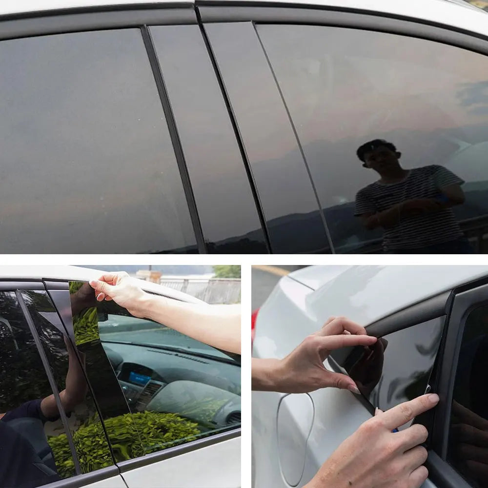 Gloss Black Pillar Post Trim Cover – Dodge Ram 1500 2500 3500 (2009–2018)