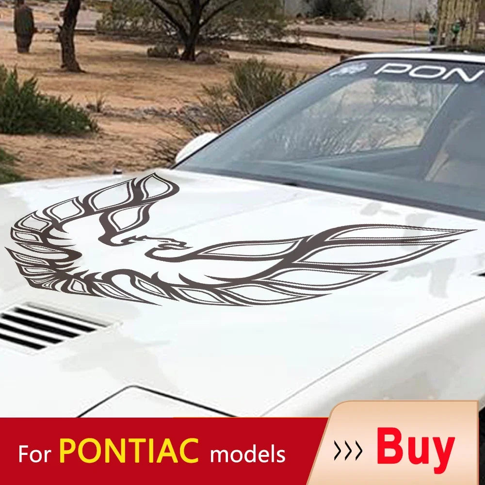 Engine Cover & Door Emblem Decal for Pontiac Firebird / Trans AM | Color Change Vinyl Sticker