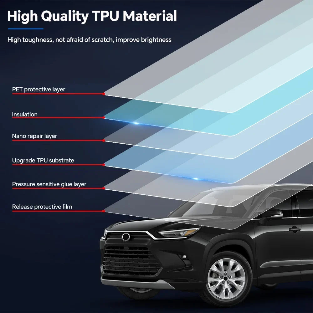 Precut PPF for Toyota Grand Highlander (2024–2025) | TPU Headlight, Mirror, Pillar & Door Handle